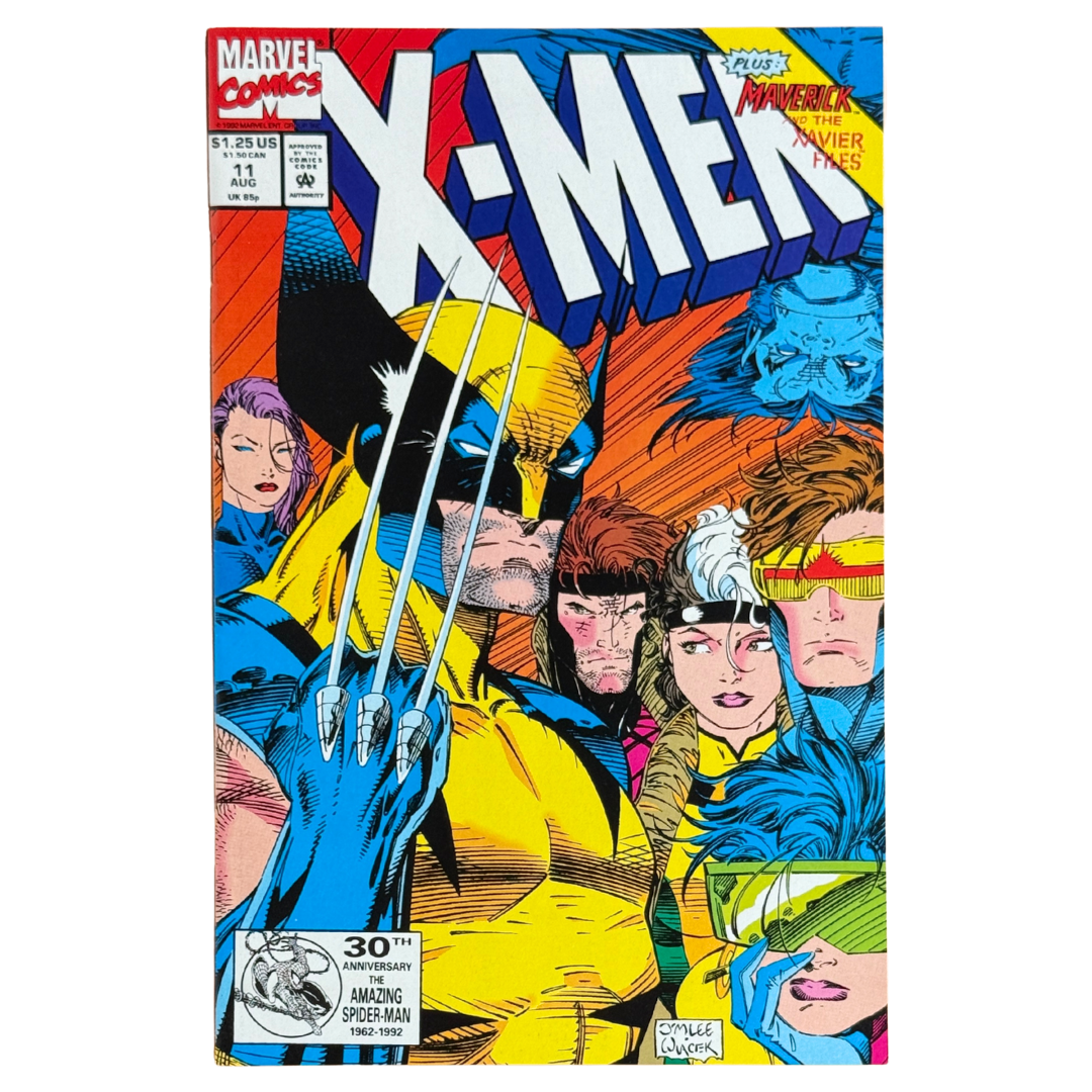 X-Men #11 – Jim Lee Cover – Direct Edition – NM – 1992 (Marvel Comics)