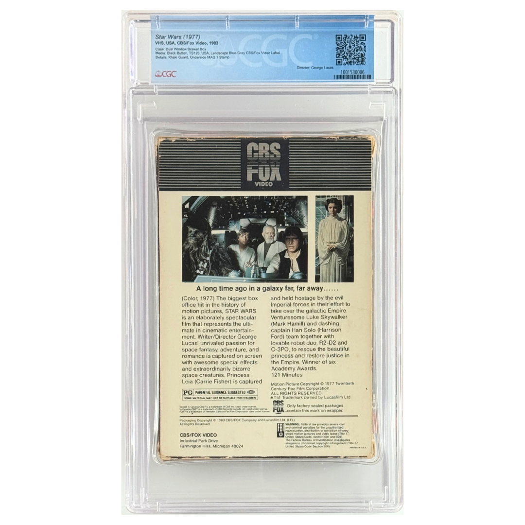 Star Wars (VHS) – CBS/Fox Dual Window Drawer Box – 7.0 – 1983 (USA Release)