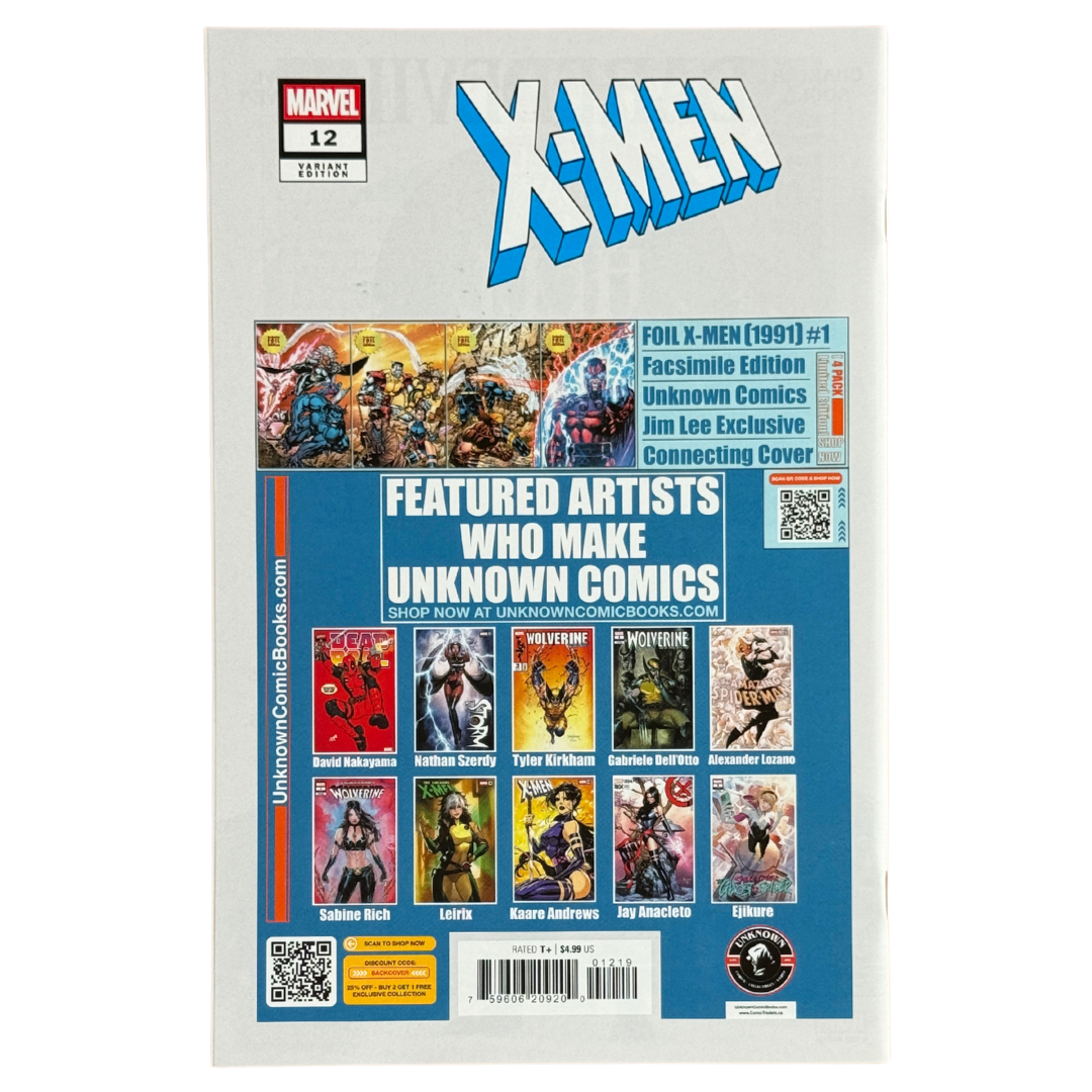 X-Men #12 – Tyler Kirkham Danger Room Homage Variant – Signed w/ COA – NM – 2025 (Marvel)