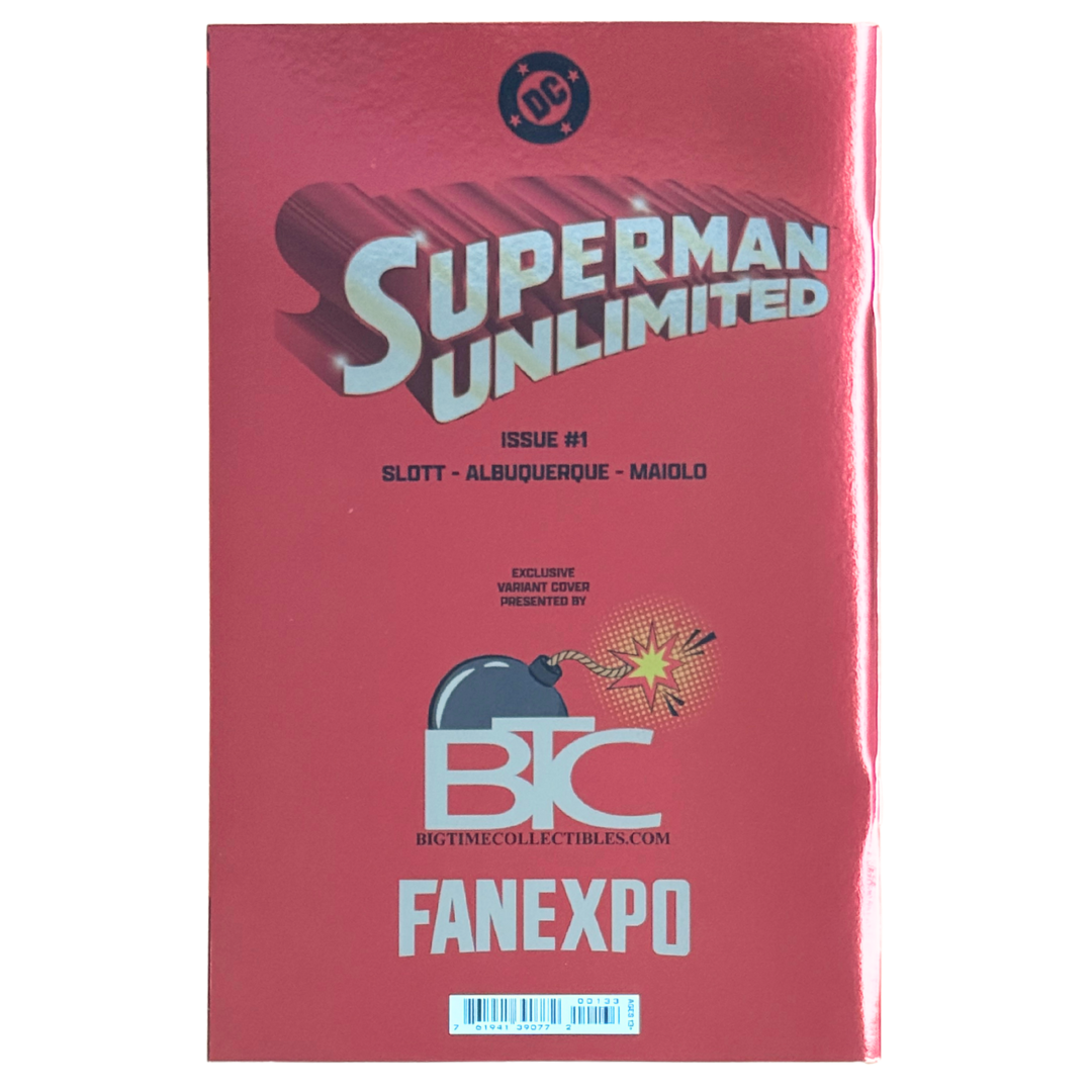 Superman Unlimited #1 – Fan Expo Dallas Exclusive / Cape Foil Variant (Limited 500) – NM – 2025 (DC Comics)