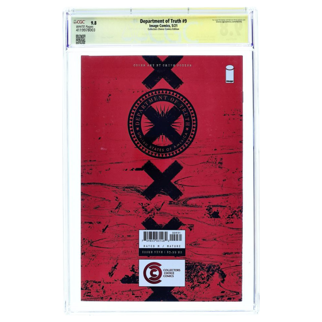 Department of Truth #9 – Banksy Homage Virgin Variant – CGC 9.8 SS – 2021 (Image Comics)