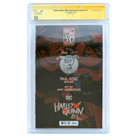 Harley Quinn 30th Anniversary Special #1 – Signed Paul Dini & Amy Mebberson - Paul Dini Virgin Foil Variant – CGC SS 9.8 – 2022 (DC)