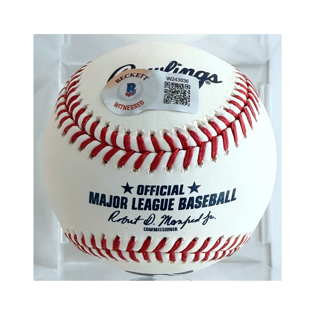 Ken Griffey Jr. – “97 AL MVP” Inscribed Autographed Baseball – Beckett Witnessed – OML (Rawlings) – Mariners Legend