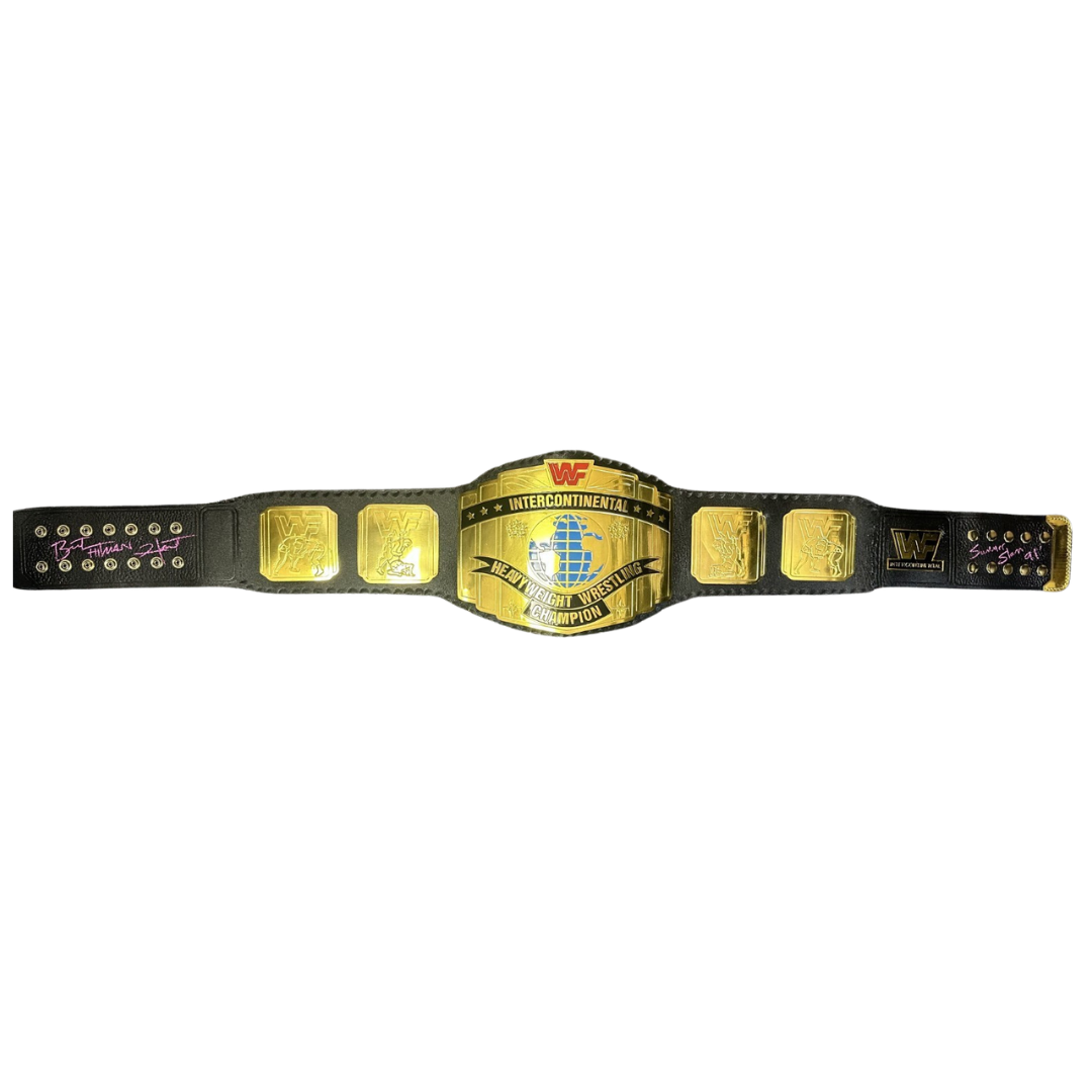 Bret Hart Signed “SummerSlam ’91” – Authentic WWF Intercontinental Championship Belt – JSA COA – Wrestling Memorabilia