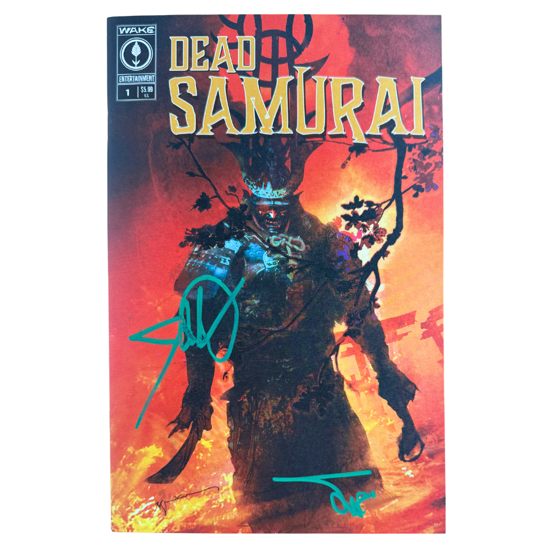 Dead Samurai #1 – Bill Sienkiewicz Cover – DOUBLE SIGNED (Dolmayan & Sinclair) – NM- w/ COA – 2024 (Wake)