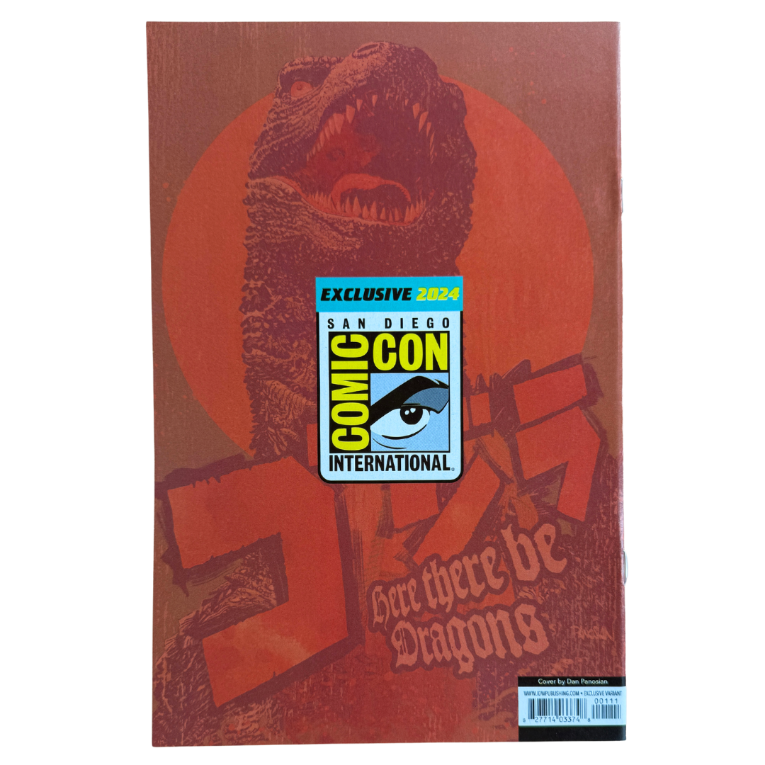 Godzilla: Here There Be Dragons #1 – SDCC Exclusive (Limit 1500) / Double Signed Tieri & Panosian – NM w/ COA – 2024
