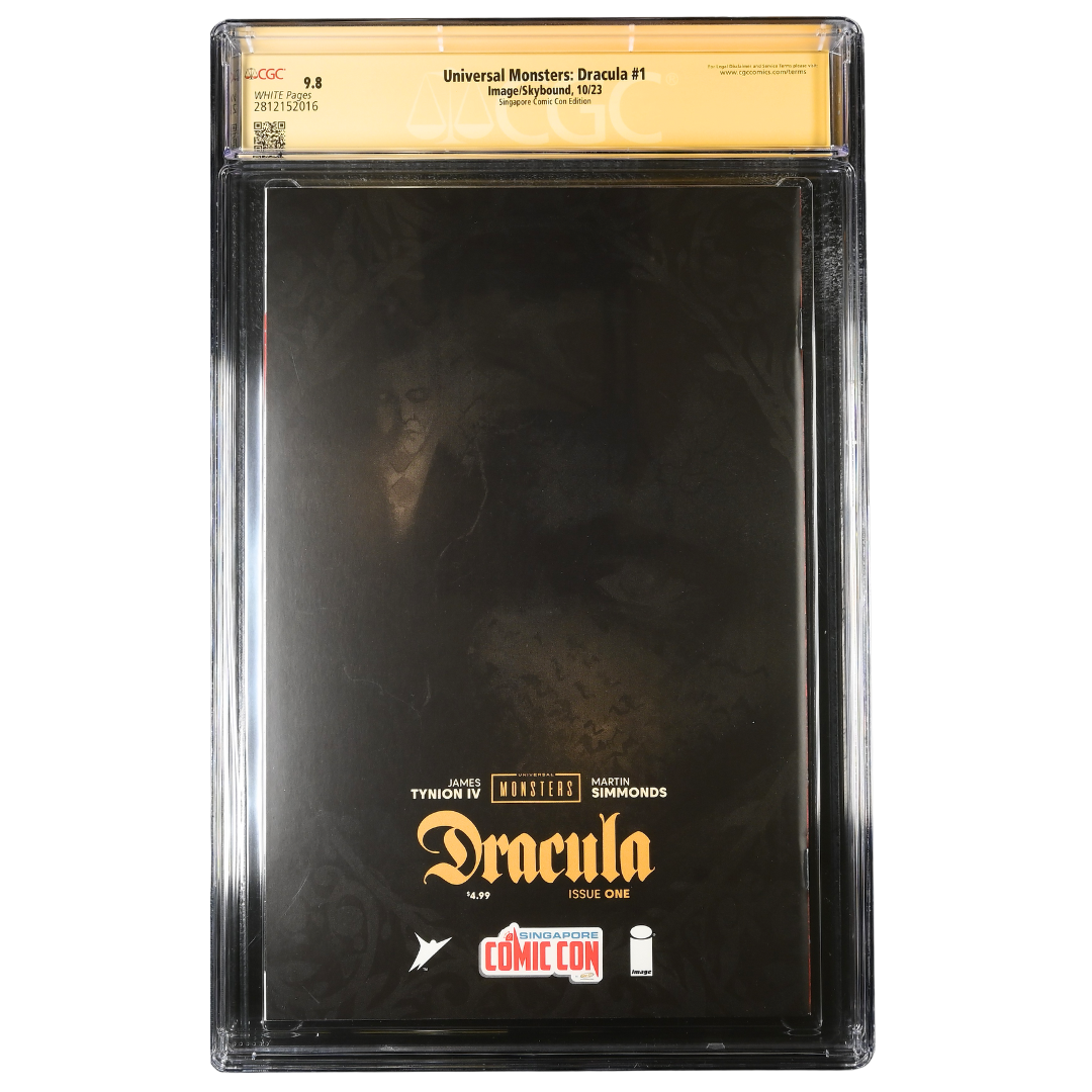 ChronoSet: Universal Monsters – Dracula #1 – Signed & Sketched Ultra-Rare Foil Pair – CGC SS 9.8 Set – 2023 (Image/Skybound)