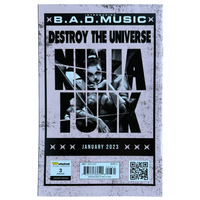 Ninja Funk #3 – BossLogic 1:100 Variant – Double Signed & “Jason Mask Cat” Sketched by Steve Schuitt – NM (2023, Whatnot Publishing)