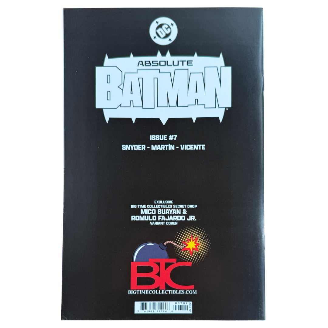 Absolute Batman #7 – Signed Mico Suayan - Virgin Sketch Cover / 2025 C2E2 Exclusive (Ltd. 500) – NM – 2025 (DC Comics)