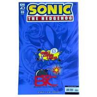 Sonic the Hedgehog #69 – Signed by Mico Suayan / Comics Curing Cancer B&W Virgin Exclusive – NM – 2024 (IDW Publishing)