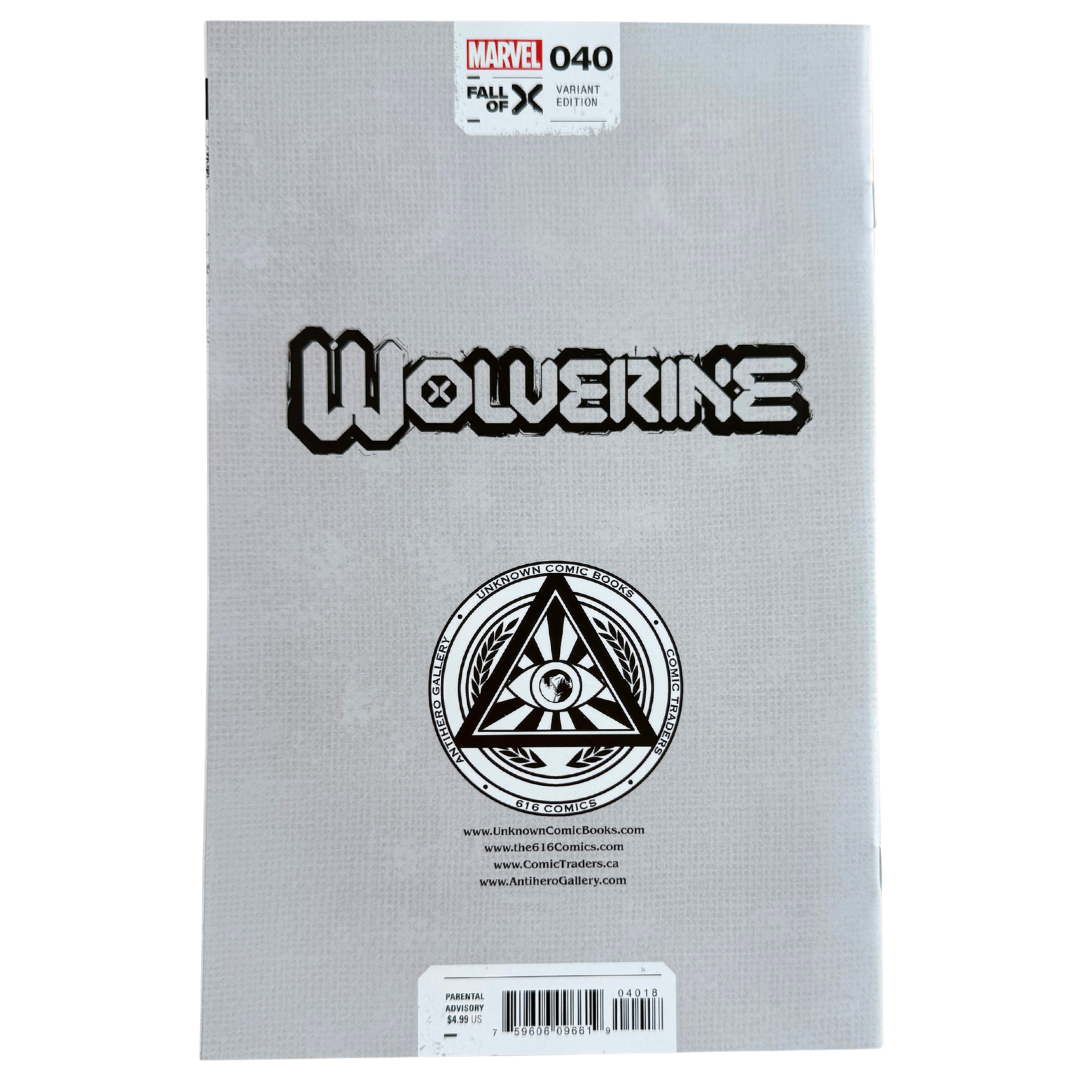 Wolverine #40 – Signed by Nathan Szerdy (Multicolor Signature) / Virgin Variant – NM – 2023 (Marvel Comics)