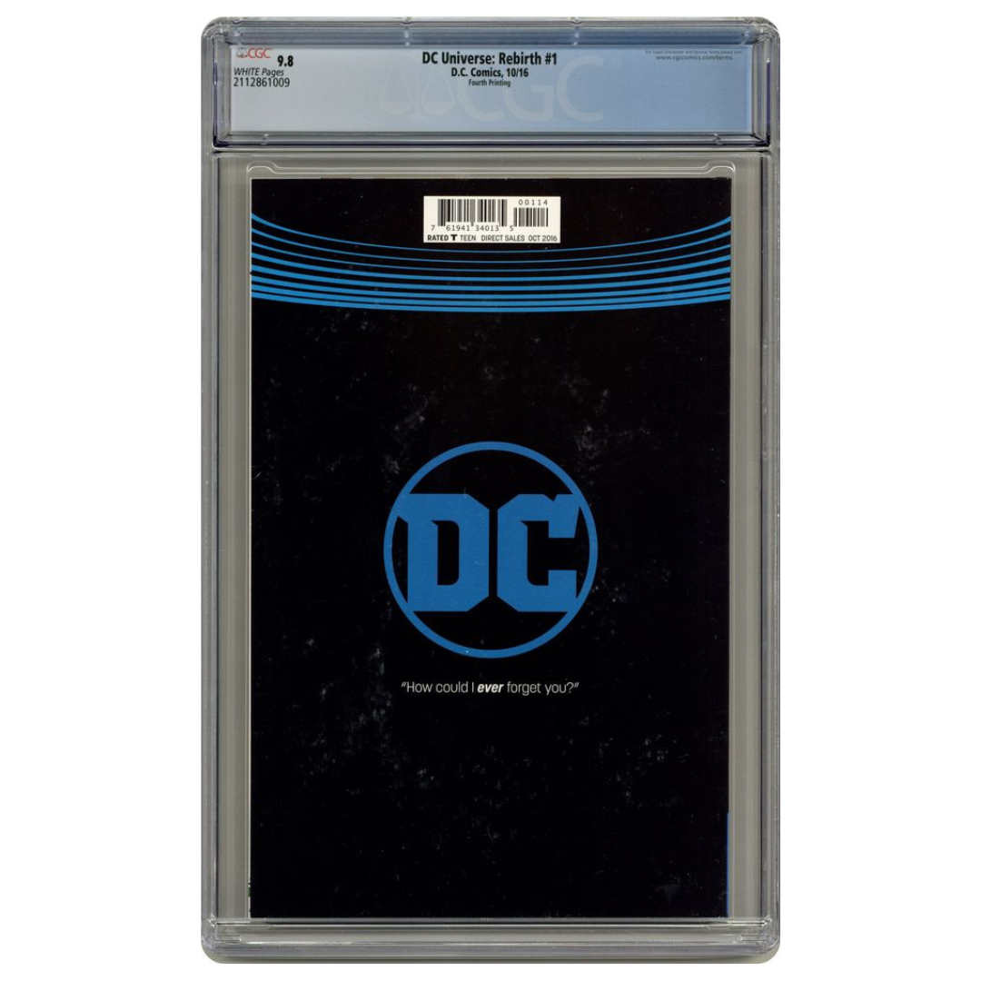 DC Universe: Rebirth #1 – Ethan Van Sciver 4th Printing – CGC 9.8 – 2016 (DC Comics)