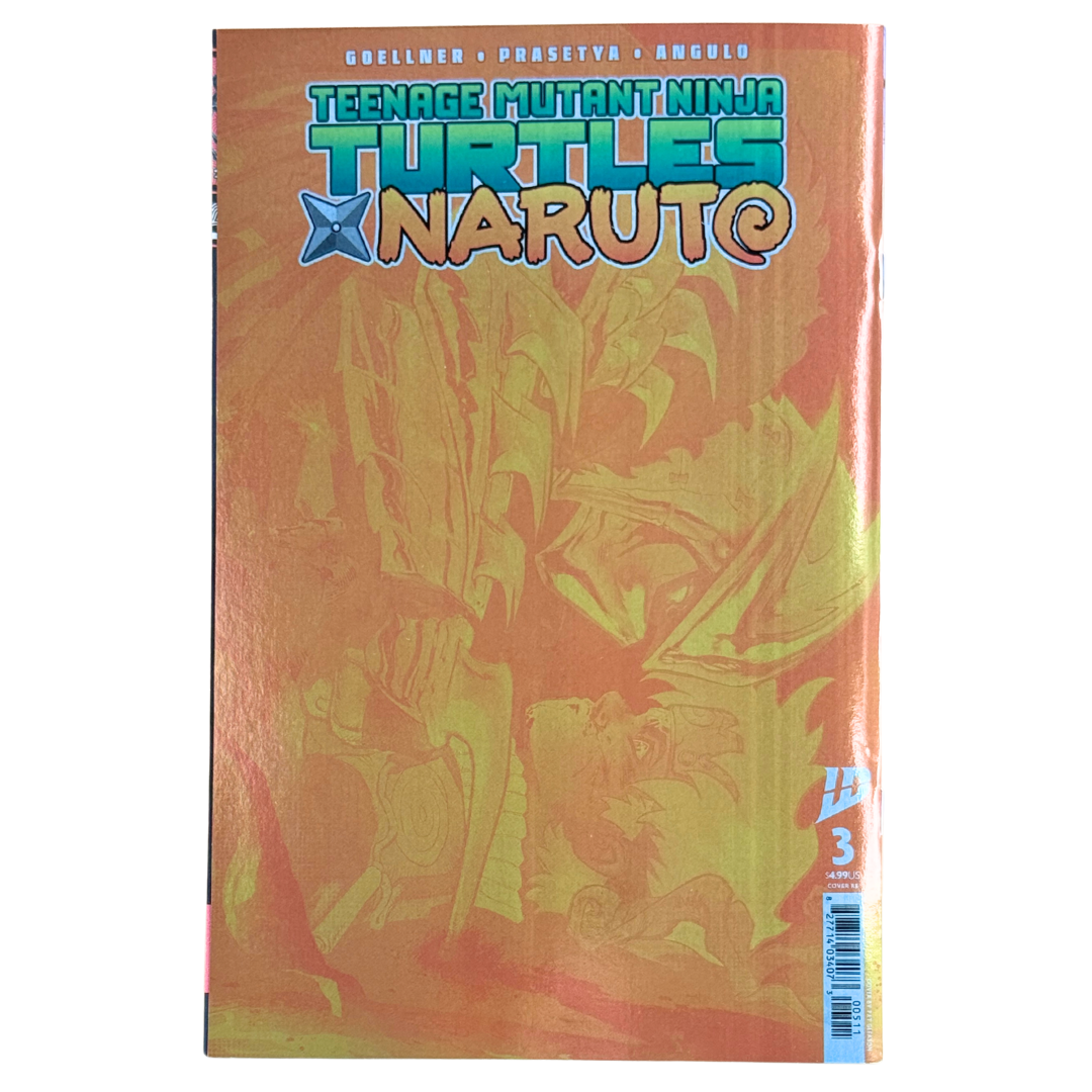 Teenage Mutant Ninja Turtles x Naruto #3 – Signed Pat Gleason Virgin Foil – 2025 C2E2 Exclusive – NM – Limited 500 (IDW)