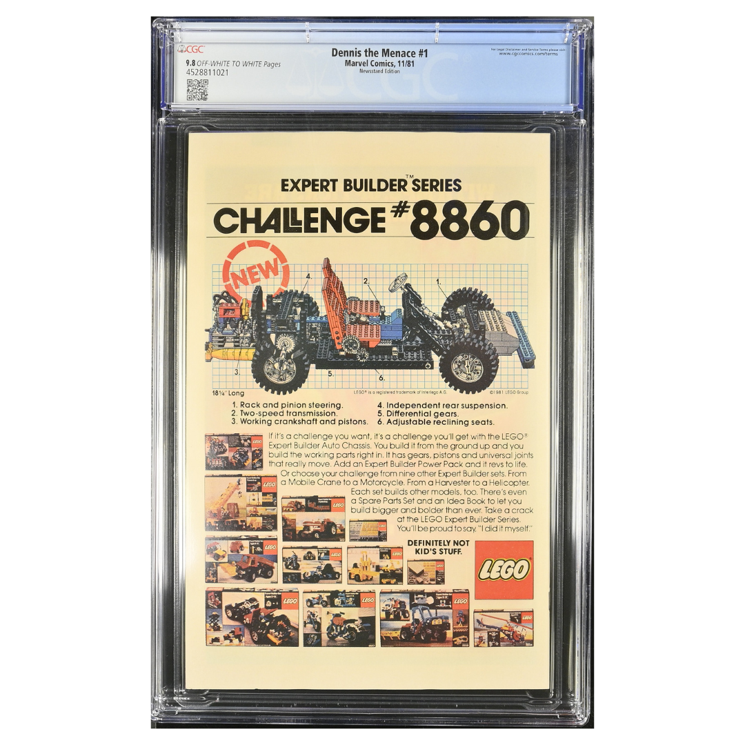 Dennis the Menace #1N – 1st Marvel Appearance / Newsstand Edition – CGC 9.8 – 1981 (Marvel Comics)