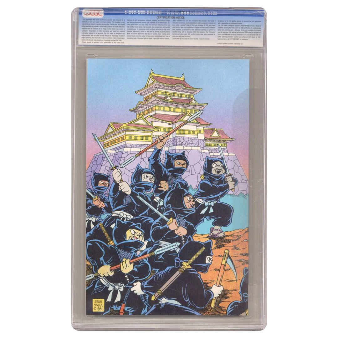 Usagi Yojimbo Summer Special #1 – Wraparound Cover / Early Stan Sakai Classic – CGC 9.8 – 1986 (Fantagraphics)