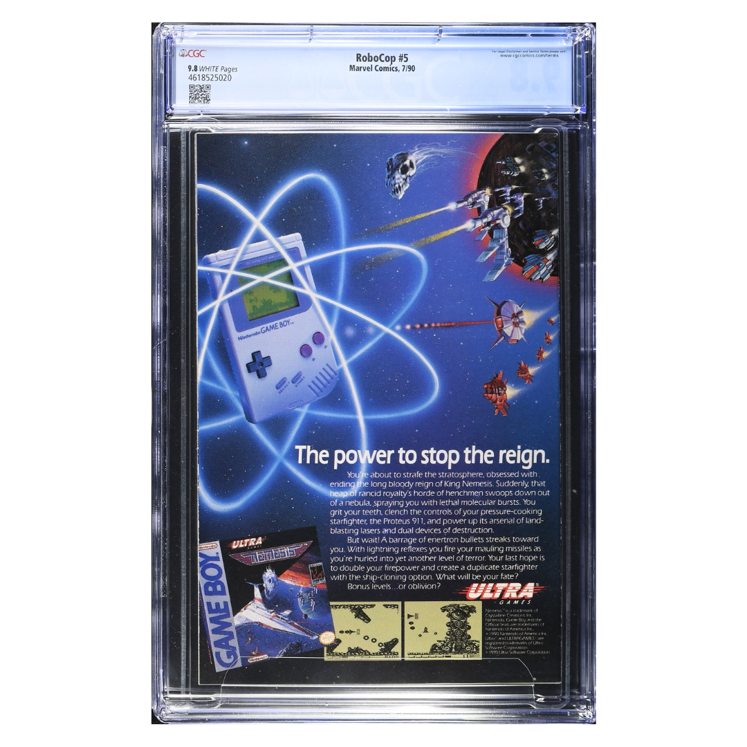 RoboCop #5 – “War Monger!” / Lee Sullivan & Kim DeMulder Cover – CGC 9.8 – 1991 (Marvel Comics)