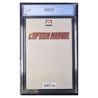 Captain Marvel #1 – Signed John Tyler Christopher Negative Space Virgin Variant – CGC 9.8 – 2023 (Marvel Comics)