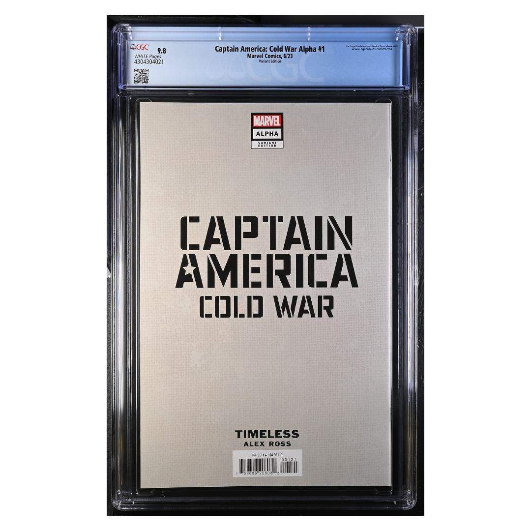 Captain America: Cold War Alpha #1 – Alex Ross Timeless Baron Zemo Virgin Variant – CGC 9.8 – 2023 (Marvel Comics)