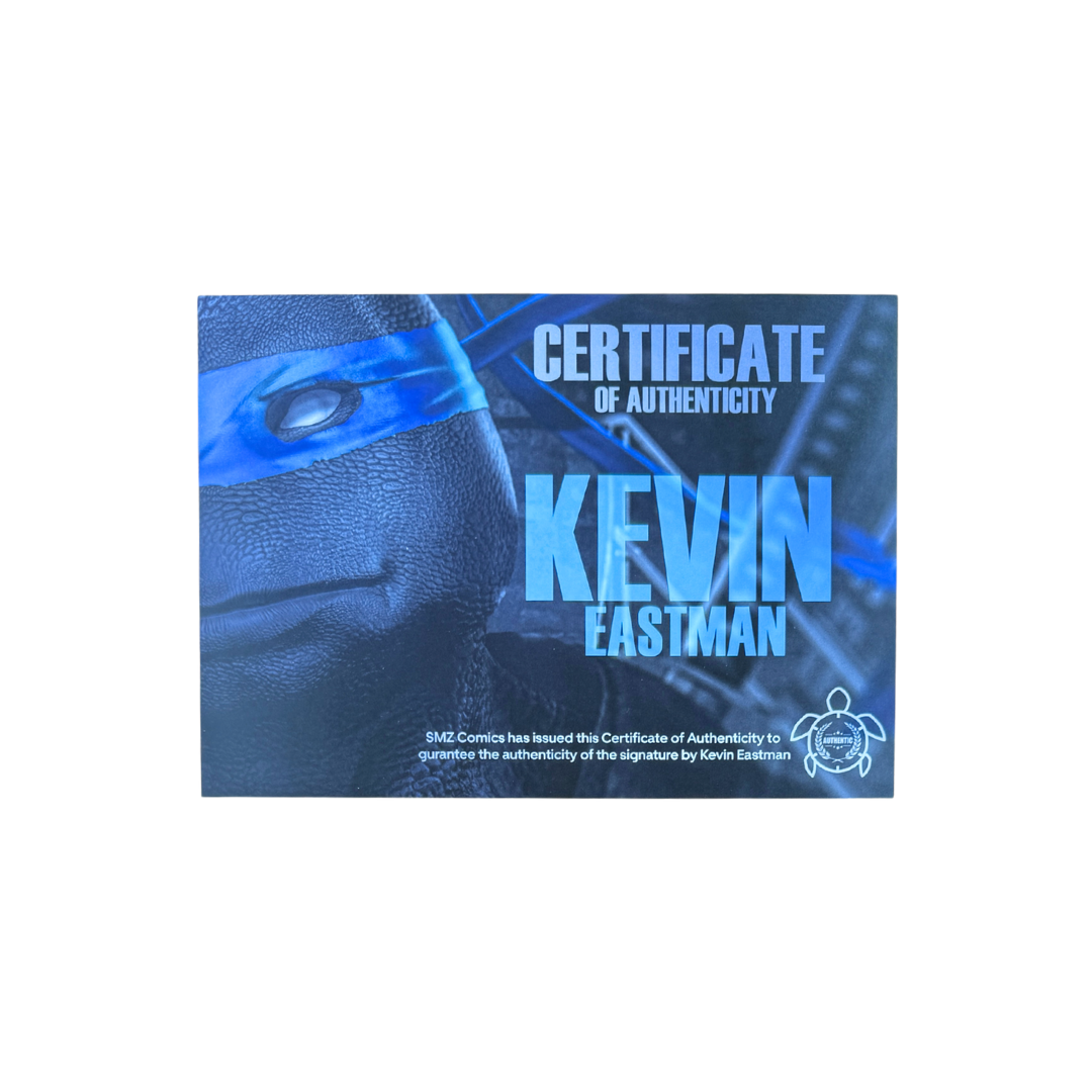 Teenage Mutant Ninja Turtles #110 – Kevin Eastman Signed / Freddie Williams B&W Leonardo Sketch Variant – NM – 2020 (IDW Publishing)