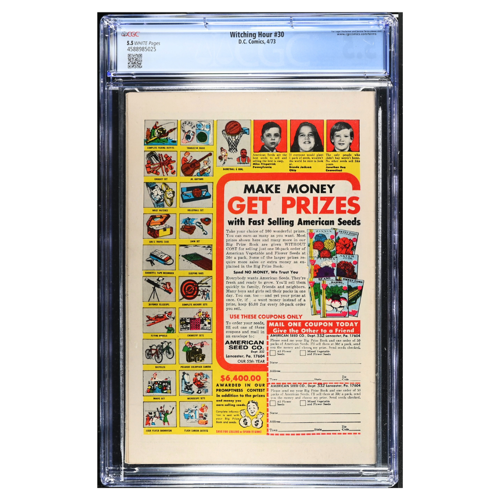 The Witching Hour #30 – Nick Cardy Cover / White Pages – CGC 5.5 – 1973 (DC Comics)