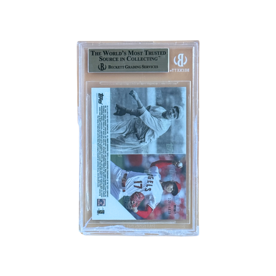 2018 Topps Now – Moment of the Week #MOW-1 – Babe Ruth / Shohei Ohtani – BGS 9.5 (2018, Topps)