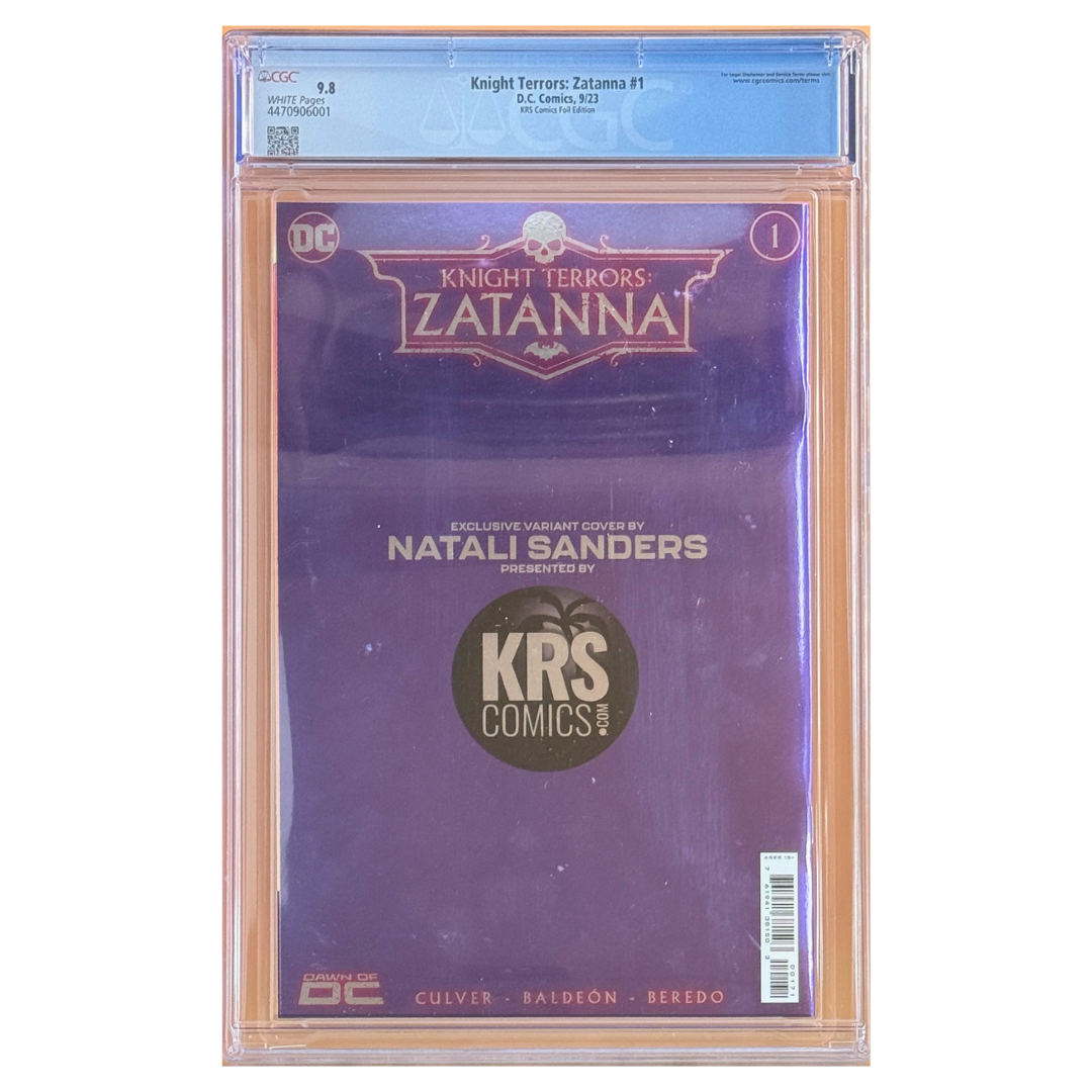 Knight Terrors: Zatanna #1 – Natali Sanders Virgin Foil (Limited 1000) – CGC 9.8 – 2023 (DC Comics)