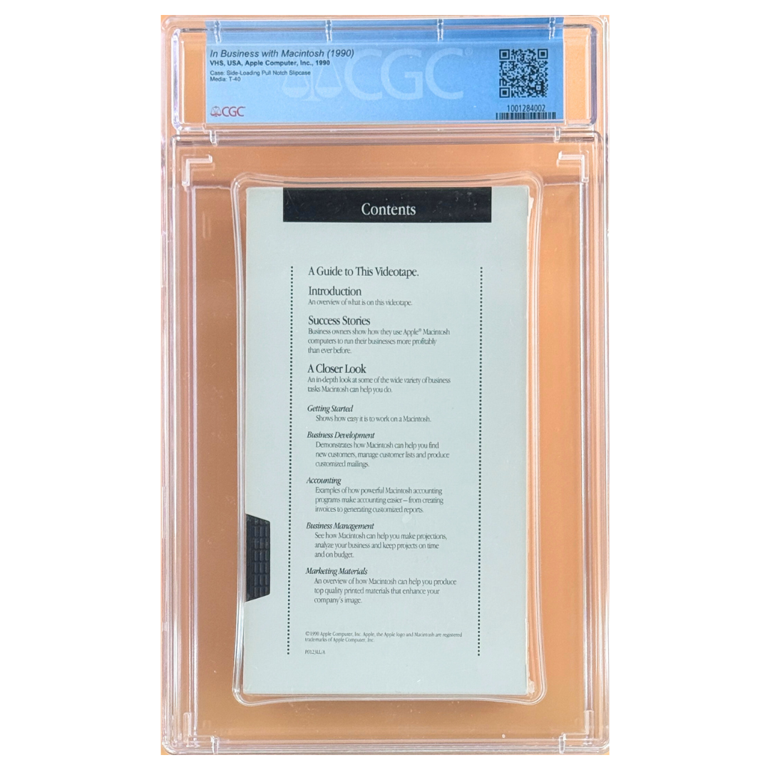 In Business with Macintosh (1990) – Sealed VHS – A+ / 9.2 – Apple Computer, Inc.