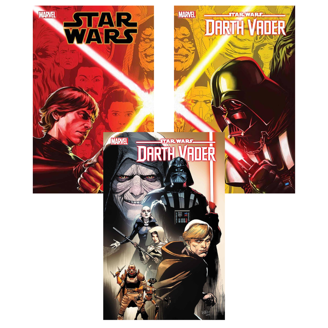 ChronoSet: Star Wars #50 3-Issue Set with Connecting Covers – Leinil Francis Yu & Giuseppe Camuncoli Covers – NM (Marvel, 2024)