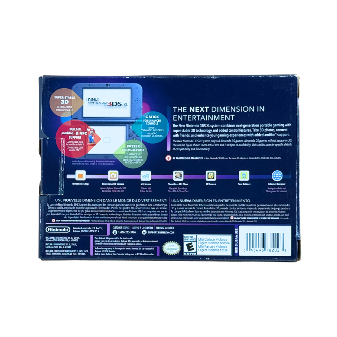 Nintendo 3DS XL – Galaxy Style Edition (No Stylus) / Original Box & Inserts – VG+/VG+ – 2015 (Nintendo)