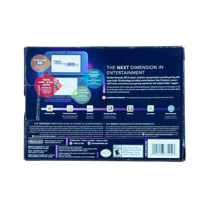 Nintendo 3DS XL – Galaxy Style Edition (No Stylus) / Original Box & Inserts – VG+/VG+ – 2015 (Nintendo)