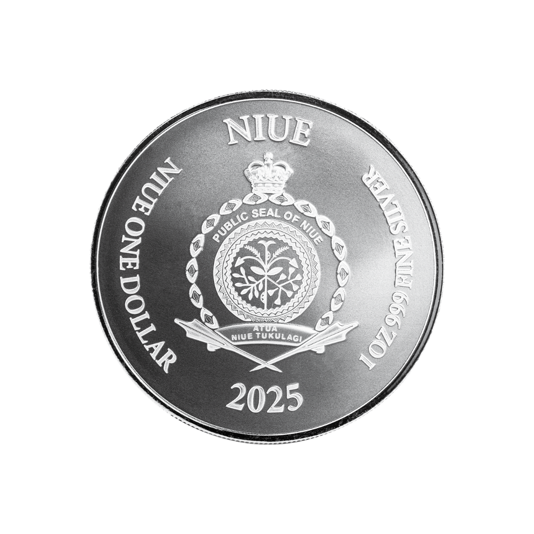2025 Niue Lady Justice – Alpha Strike / Limited Mintage of 999 – 1 oz .999 Silver – BU – Niue (2025)