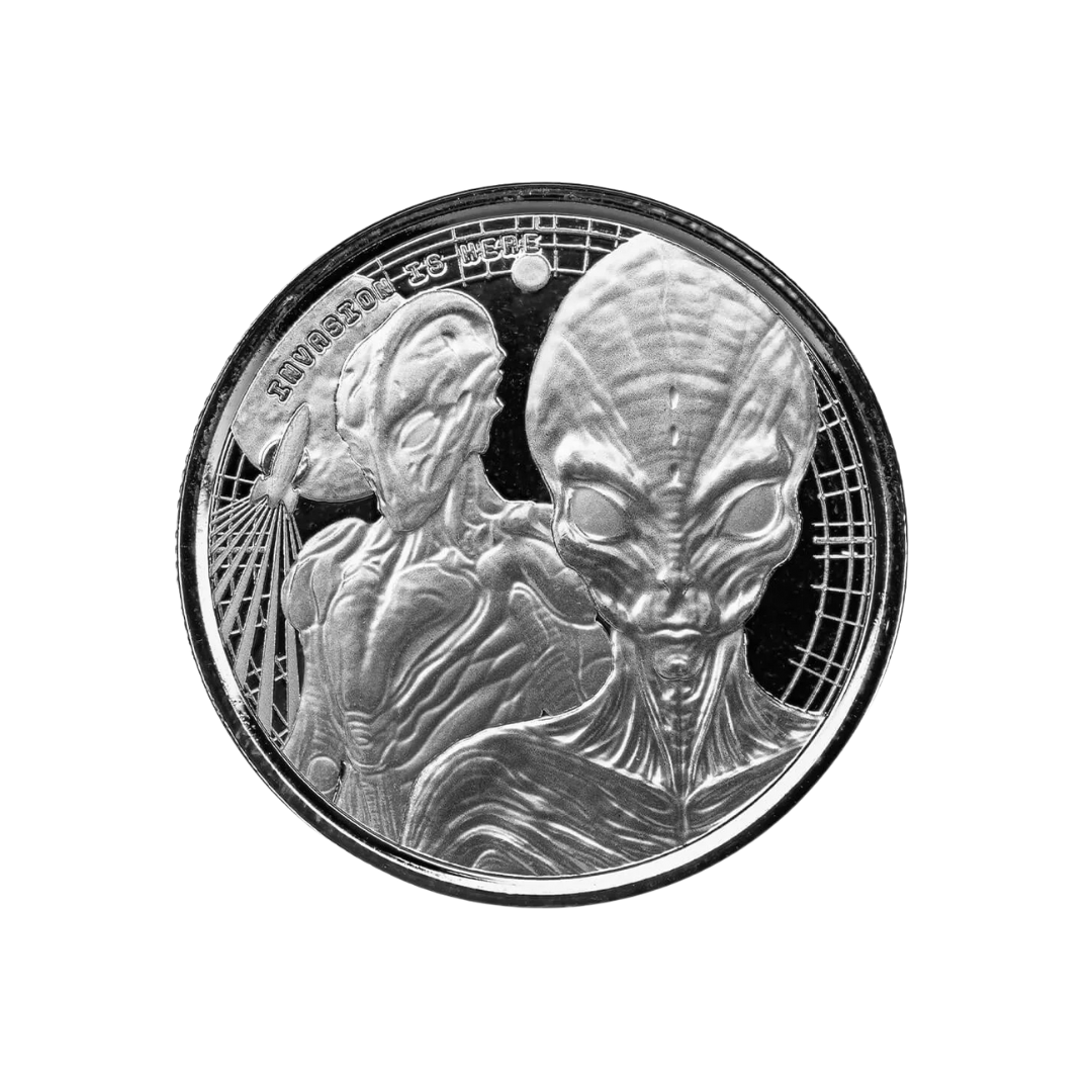 2023 Ghana Alien – 4-Coin Set / 3rd Edition of the Alien Series – 1/2 oz .999 Silver – BU – Ghana (2023)