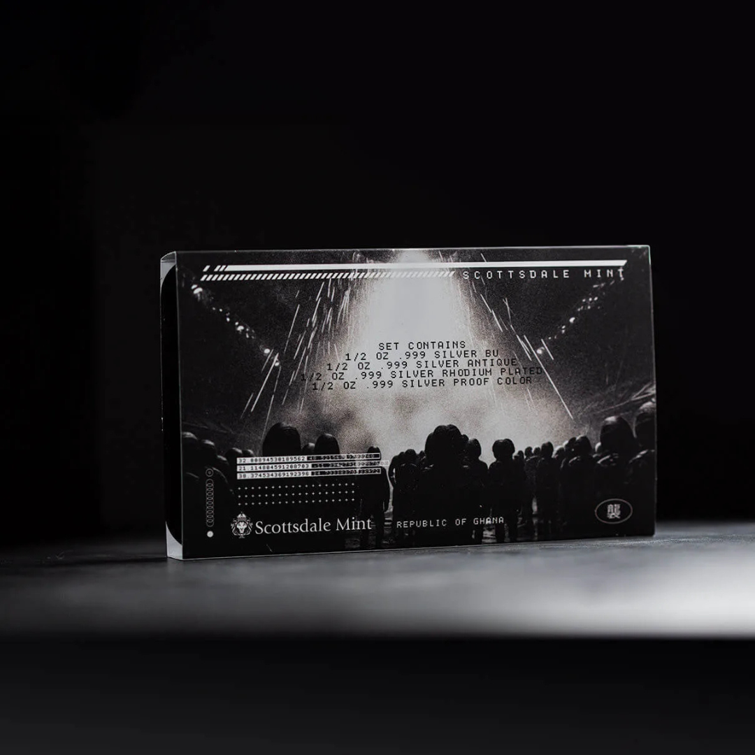 2023 Ghana Alien – 4-Coin Set / 3rd Edition of the Alien Series – 1/2 oz .999 Silver – BU – Ghana (2023)