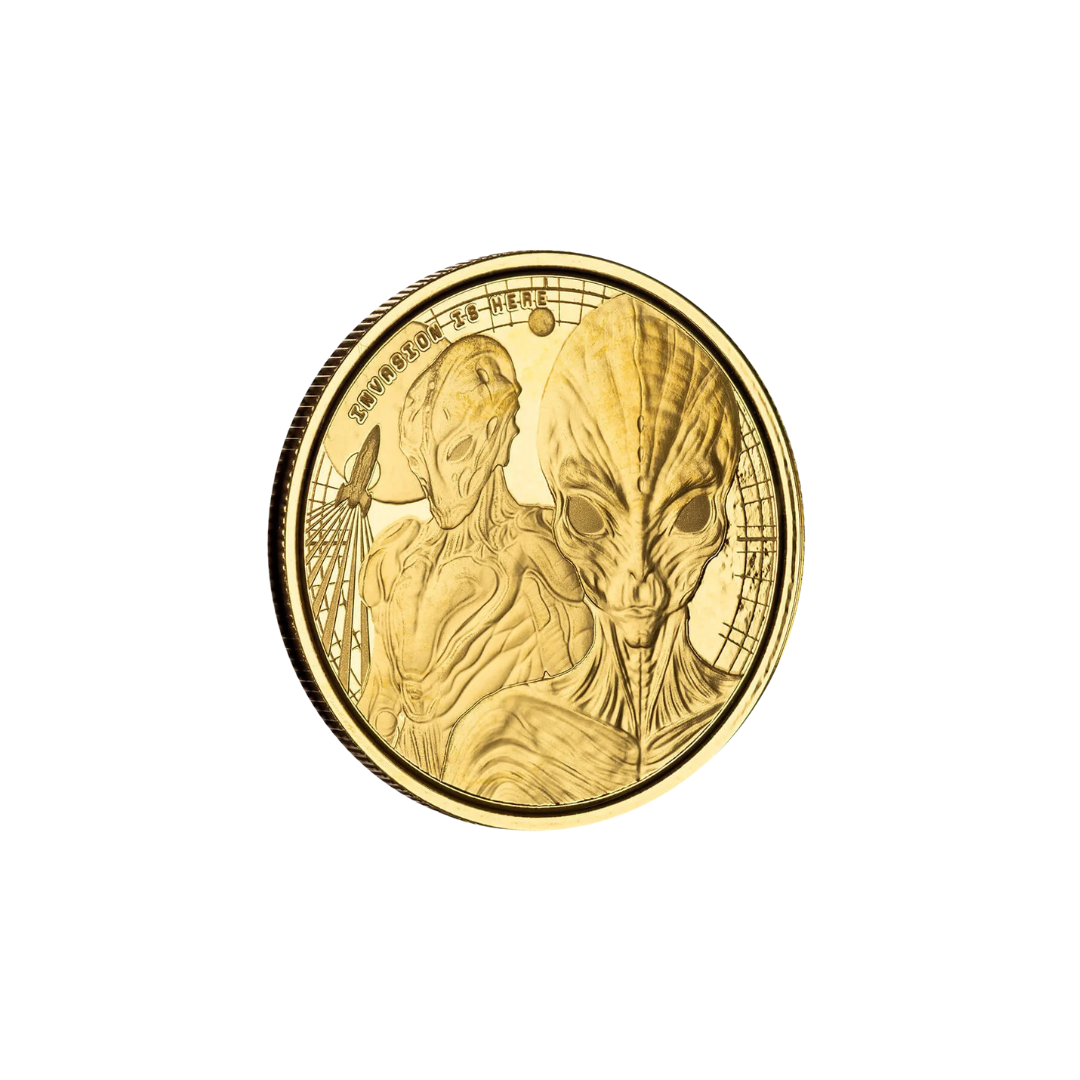2023 Ghana Alien Series 3rd Edition – 1/10 oz .9999 Gold – BU – Sealed Capsule