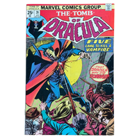 The Tomb of Dracula #28 – Blade & Vampire Hunters Spotlight / Wolfman & Colan – VG/FN – 1975 (Marvel Comics)