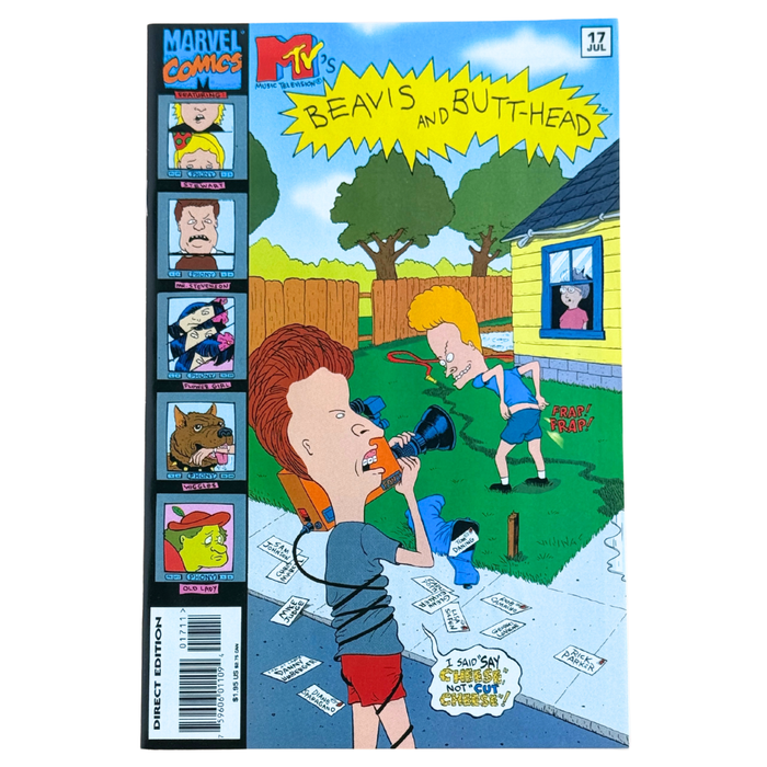 Beavis and Butt-Head #17 – Rick Parker Cover / MTV Comedy Adaptation – NM – 1995 (Marvel Comics)