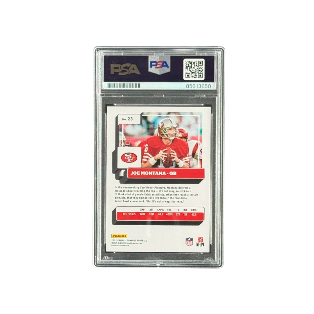 Joe Montana – Signed Donruss Press Proof #23 – PSA Authentic Autograph – Panini Donruss