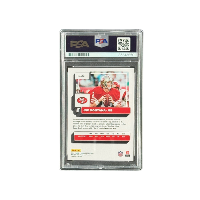 Joe Montana – Signed Donruss Press Proof #23 – PSA Authentic Autograph – Panini Donruss