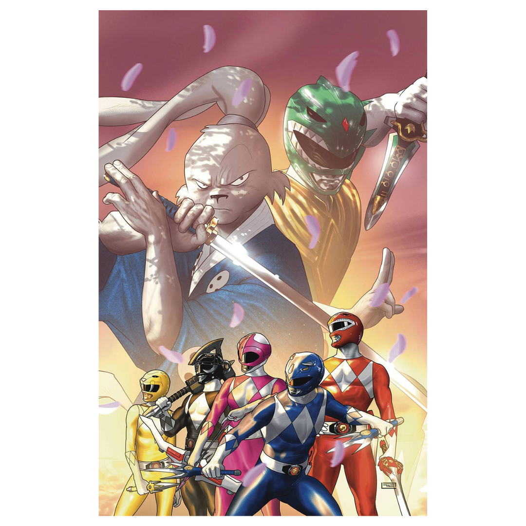 Mighty Morphin Power Rangers / Usagi Yojimbo #1 – Taurin Clarke Virgin Variant (1:10 Incentive) – NM – 2024 (BOOM! Studios)