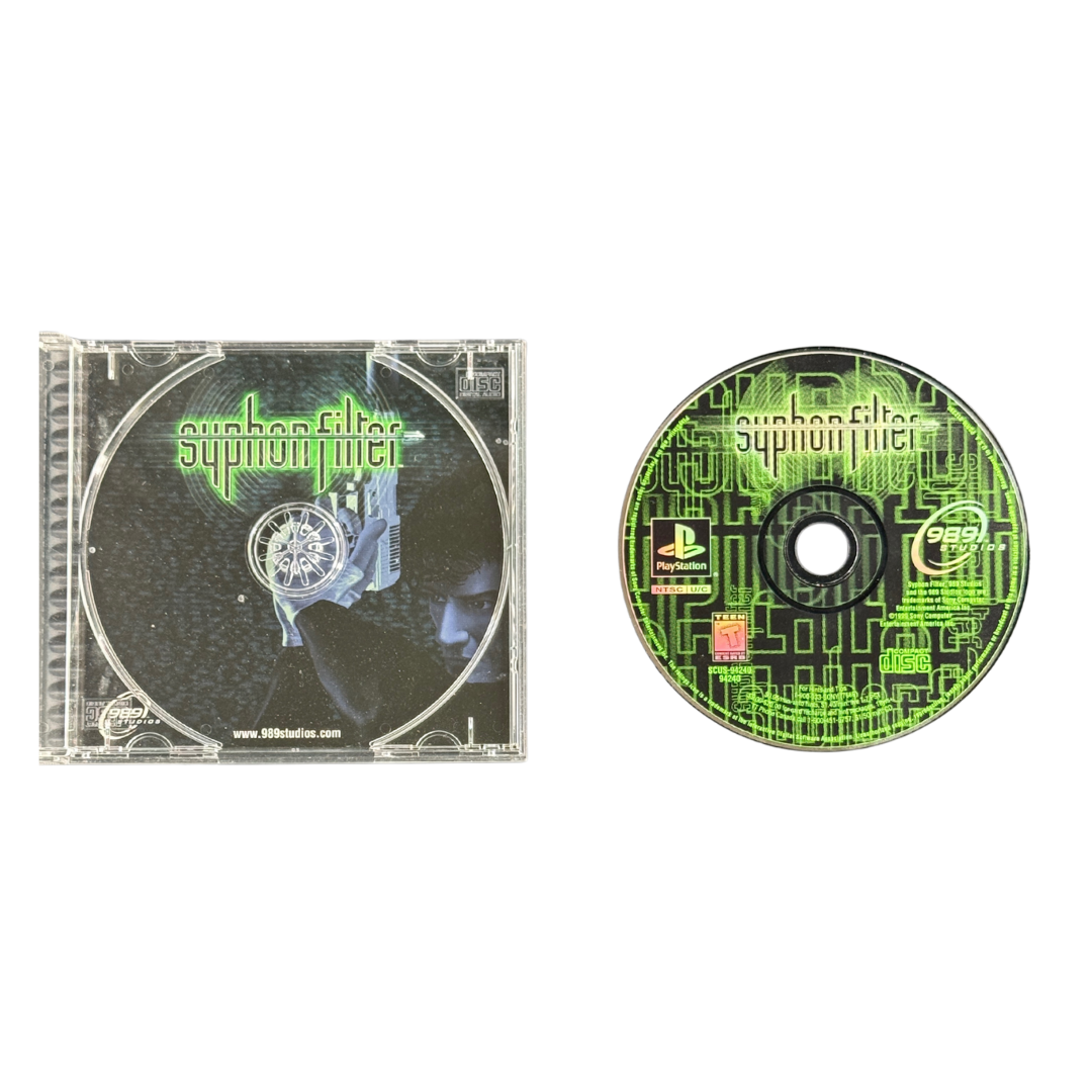 Syphon Filter (PS1) – 989 Studios Stealth Classic / Series Debut – VG – 1999 (Sony/989 Studios)