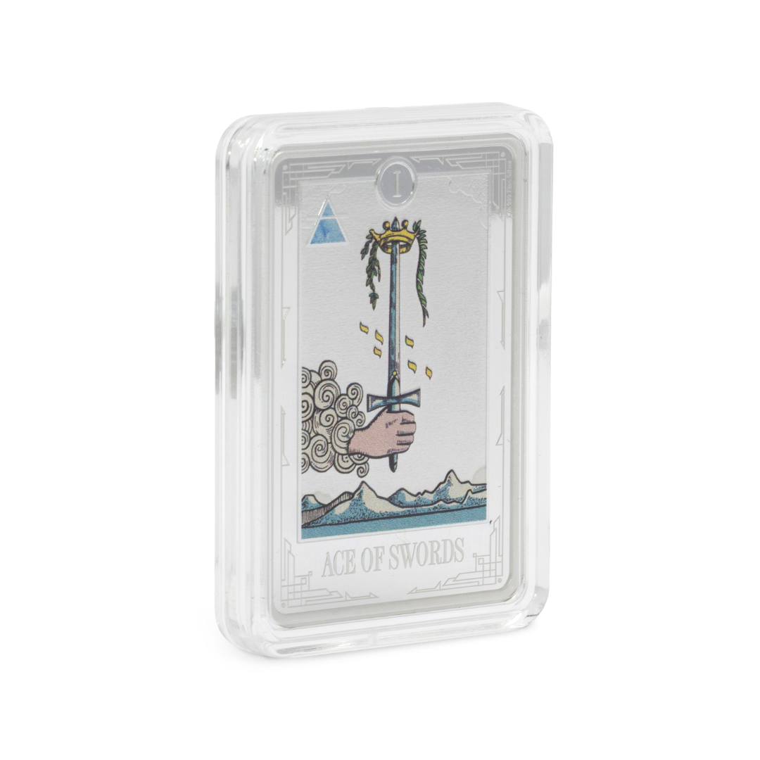 Ace of Swords Tarot Card – 1oz Silver Coin / Ultra-Limited Mintage – Proof – 2025 (Agoro)