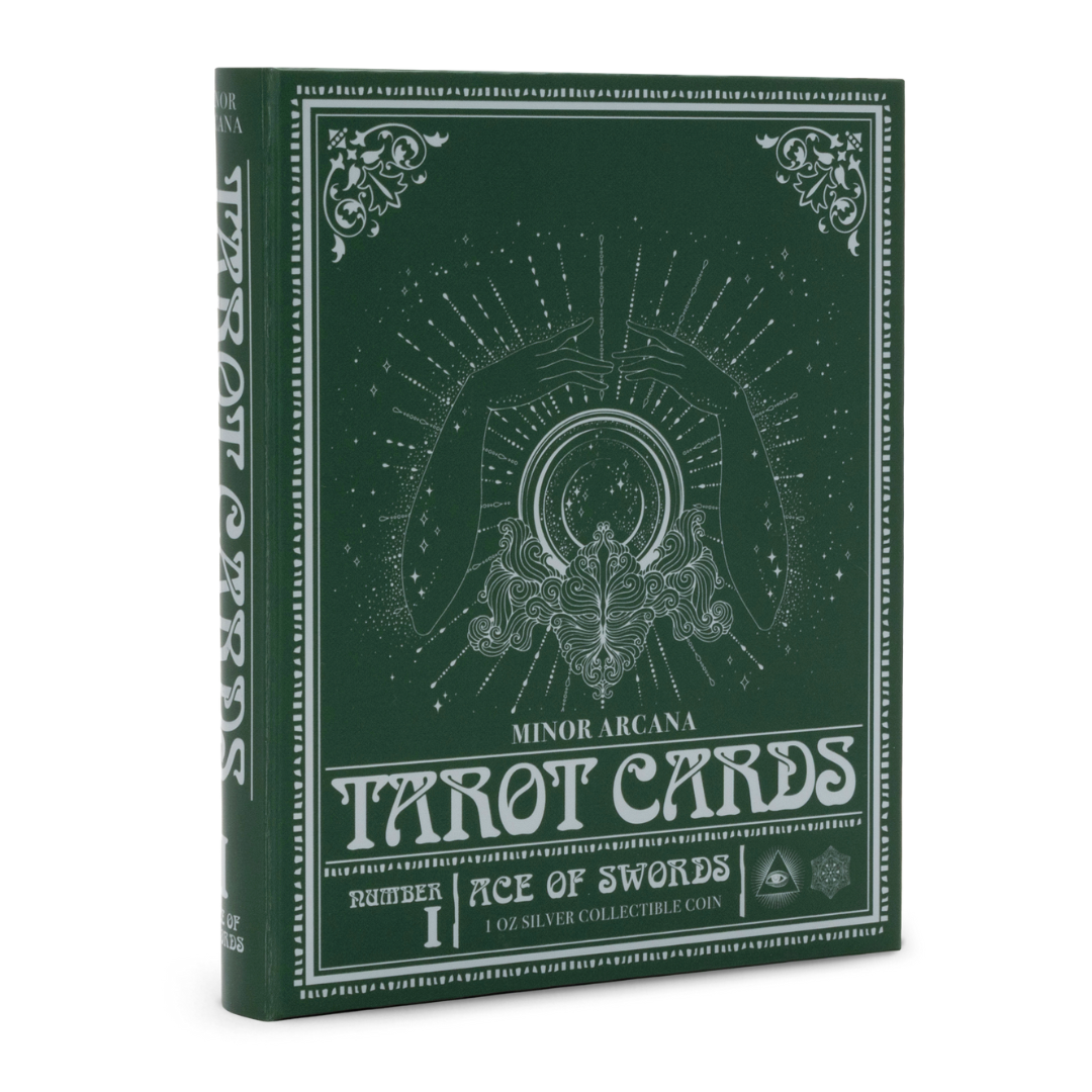 Ace of Swords Tarot Card – 1oz Silver Coin / Ultra-Limited Mintage – Proof – 2025 (Agoro)