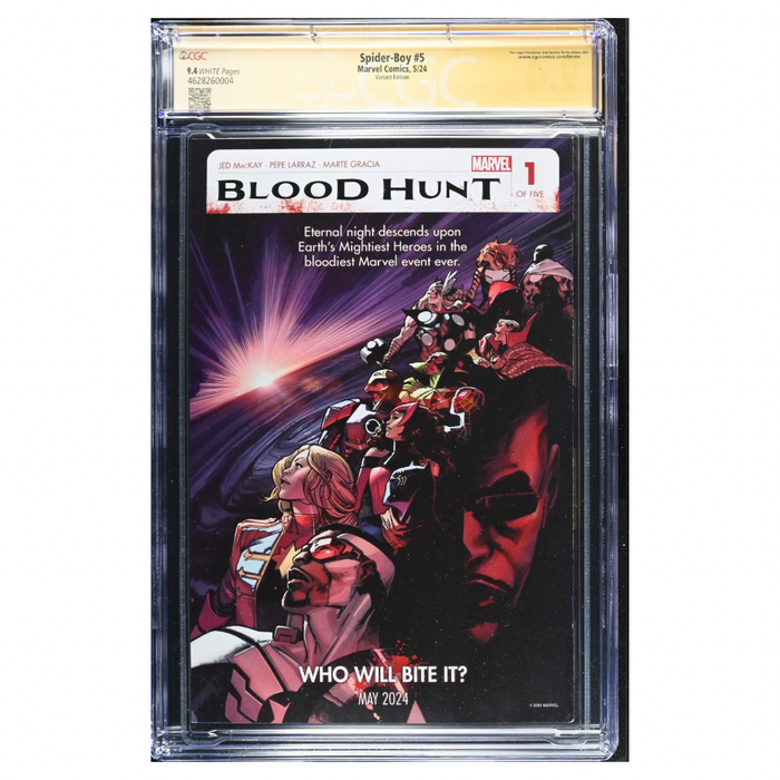 Spider-Boy #5 – Rose Besch Variant / CGC Signature Series – CGC 9.4 – 2024 (Marvel)