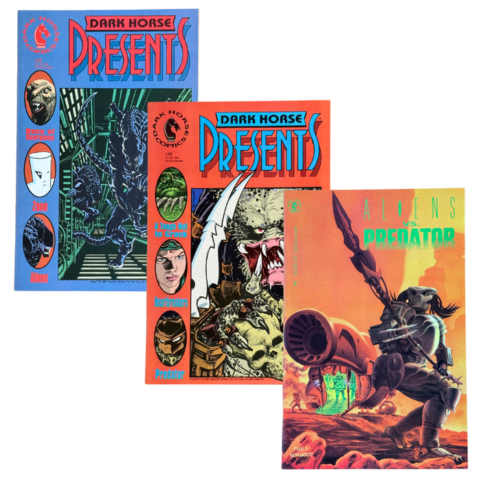 ChronoSet: Dark Horse Predator & Aliens (3-Comic Set) – FN/VF to VF/NM – 1989–1990 (Dark Horse Comics)