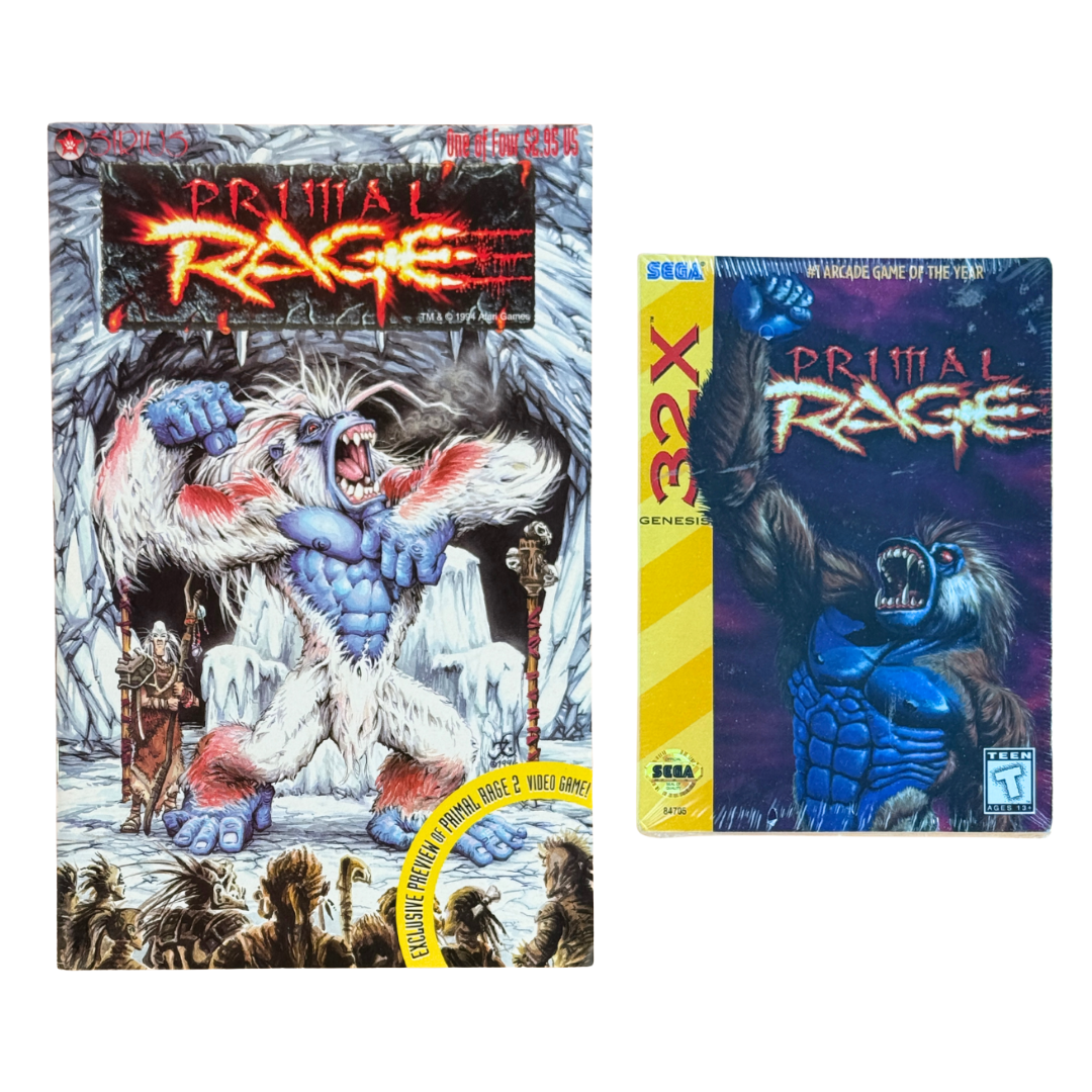 ChronoSet: Primal Rage Legacy - Comic & Factory Sealed 32X Game