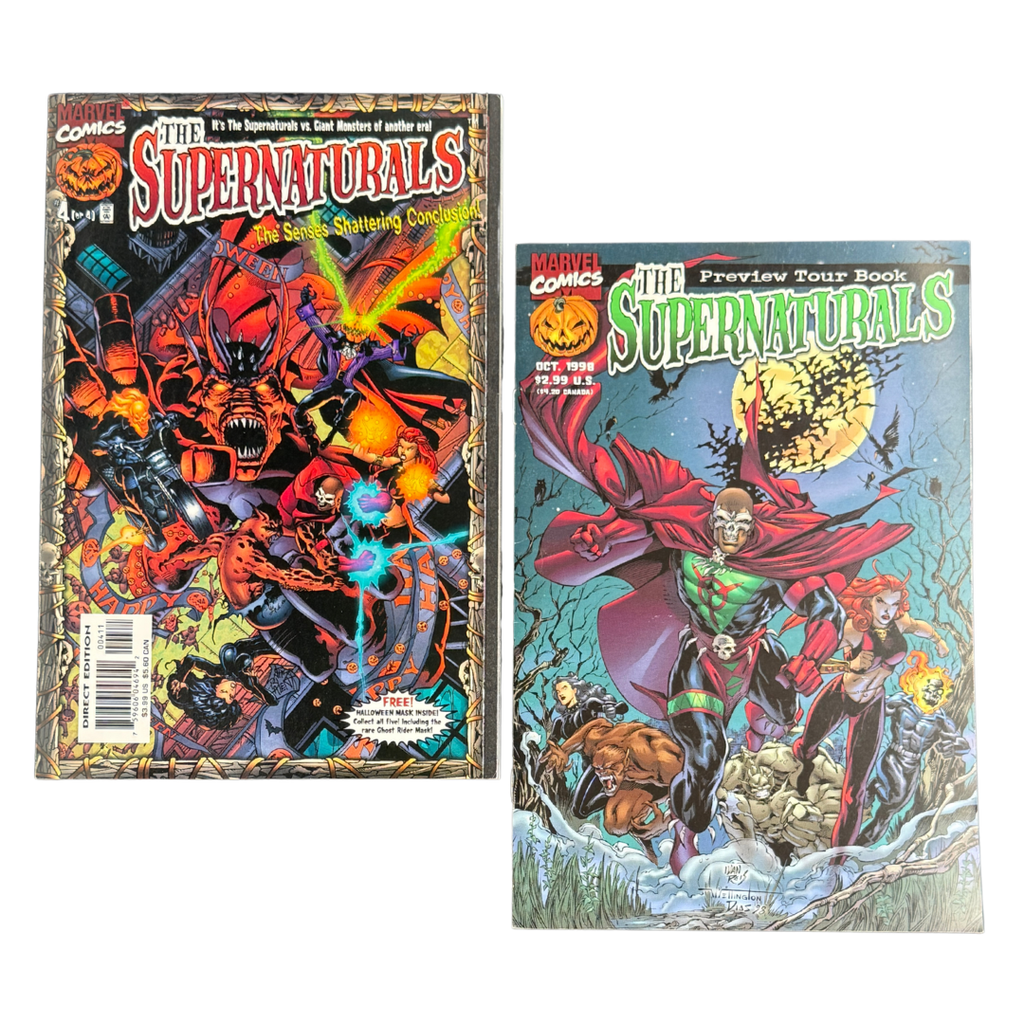 ChronoSet: Supernaturals Tour Book #1 & Supernaturals #4 – FN/VF–NM – 1998 (Marvel)