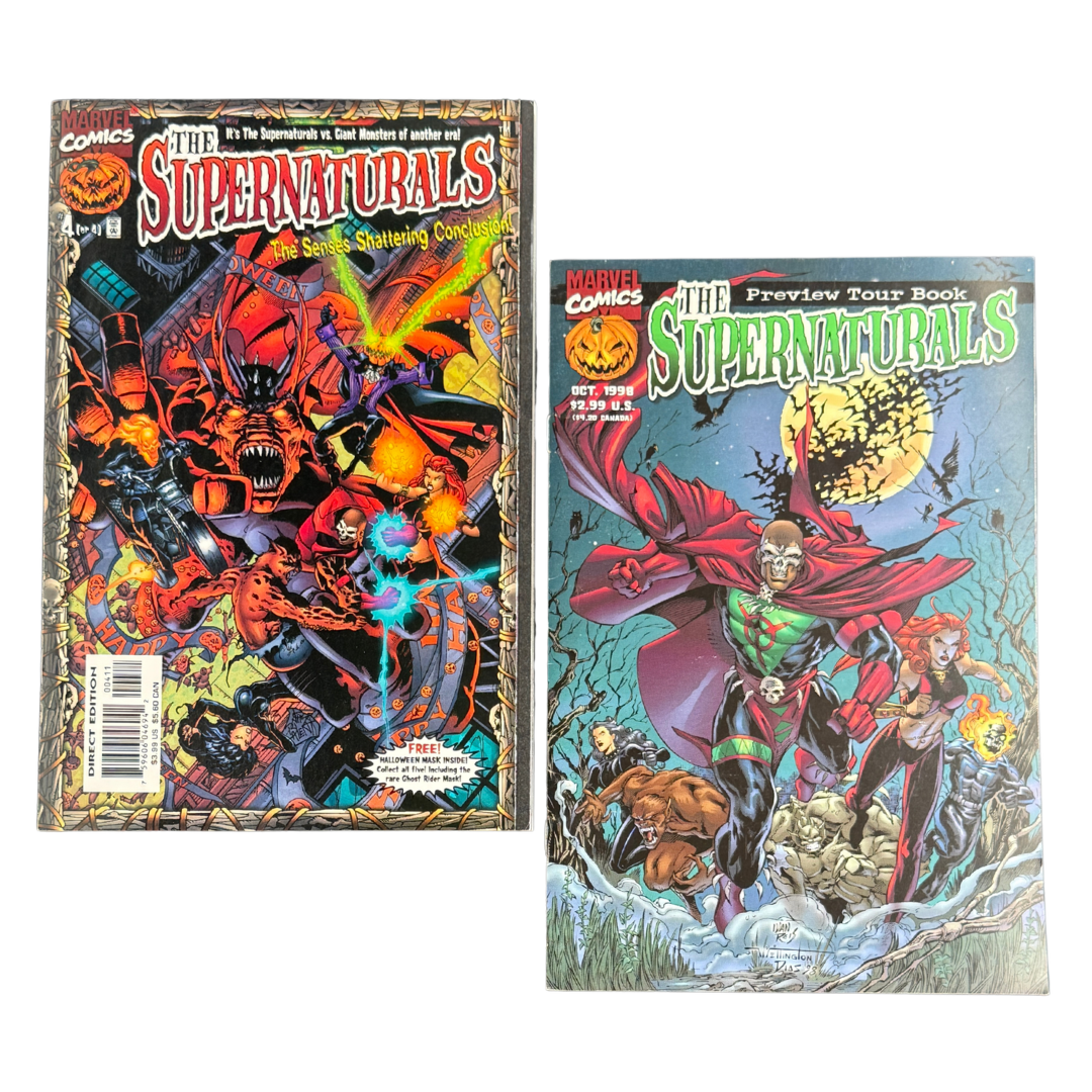ChronoSet: Supernaturals Tour Book #1 & Supernaturals #4 – FN/VF–NM – 1998 (Marvel)