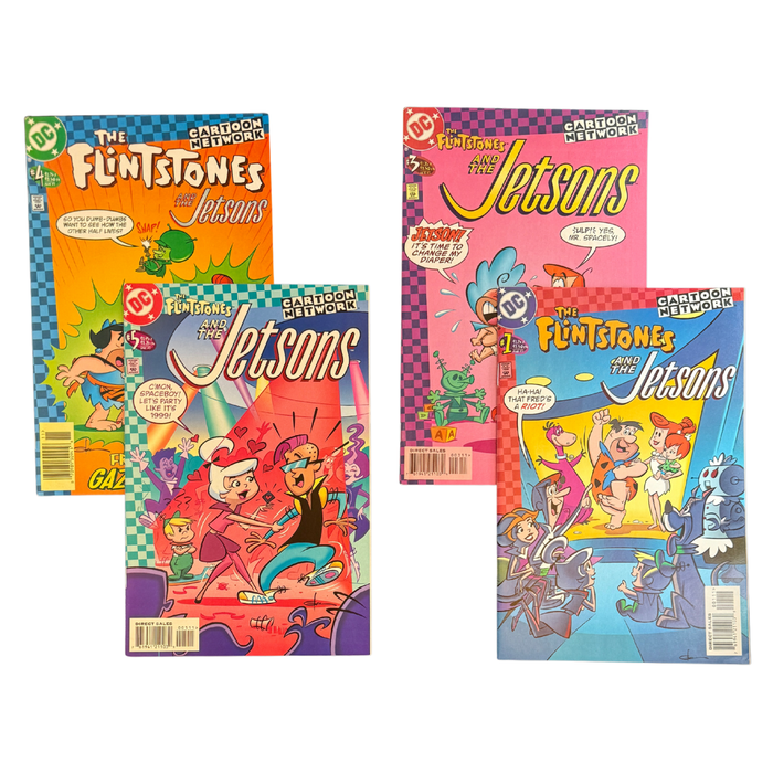 ChronoSet: The Flintstones & The Jetsons #1, #3, $4, #5 – NM–VF/NM – 1997 (DC)