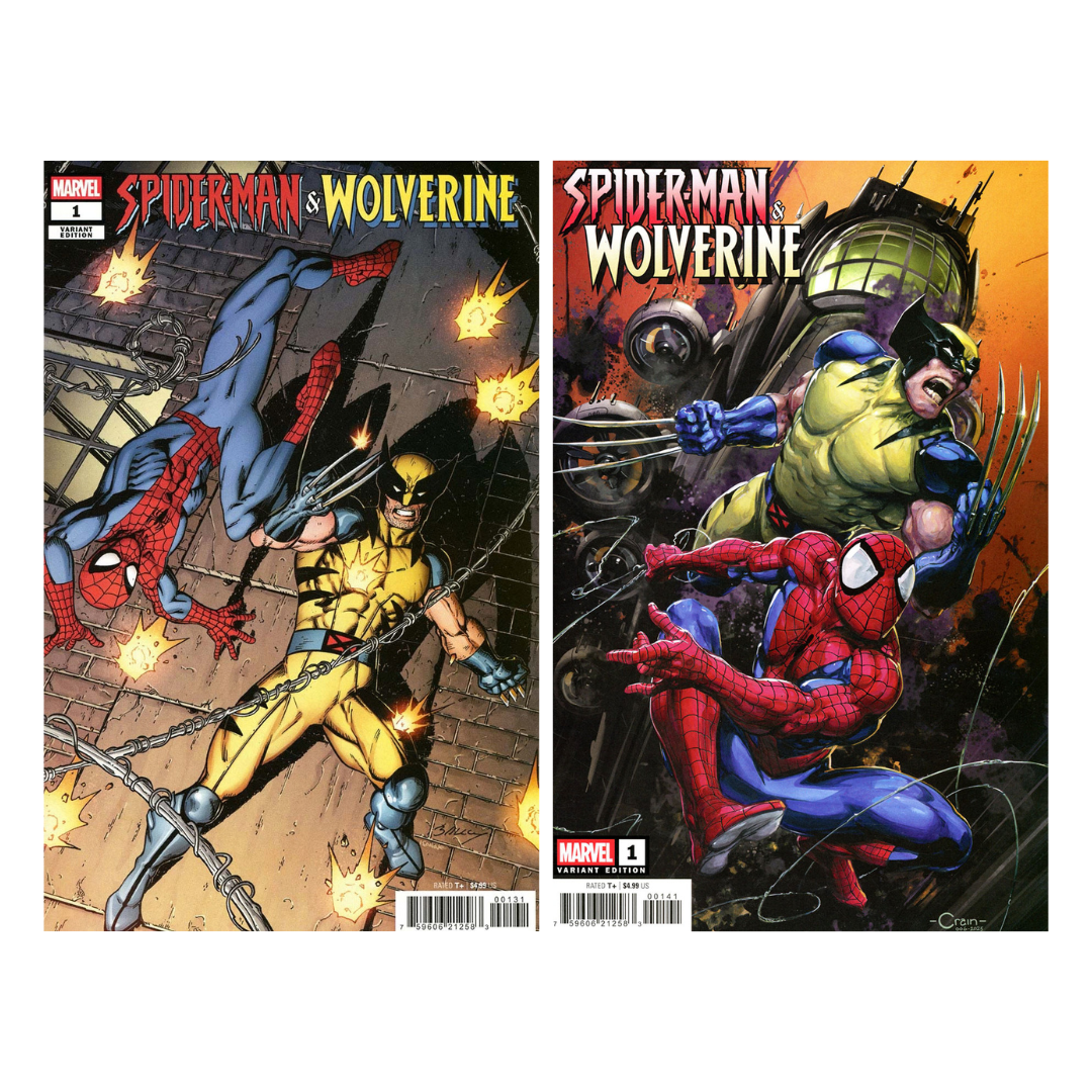Spider-Man & Wolverine #1 - Comic Cover Variant Lot of 2