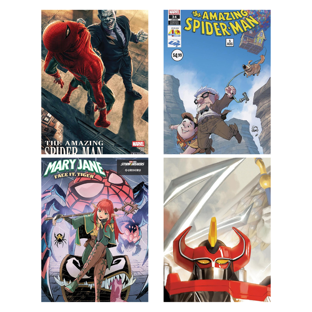 Spider-Man, Mary Jane, Power Rangers - Comic Lot of 4